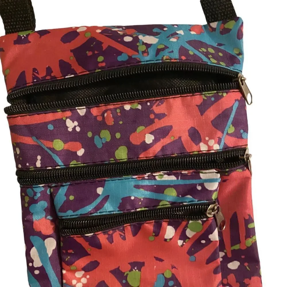 Nylon Zipper Bag Peace Design